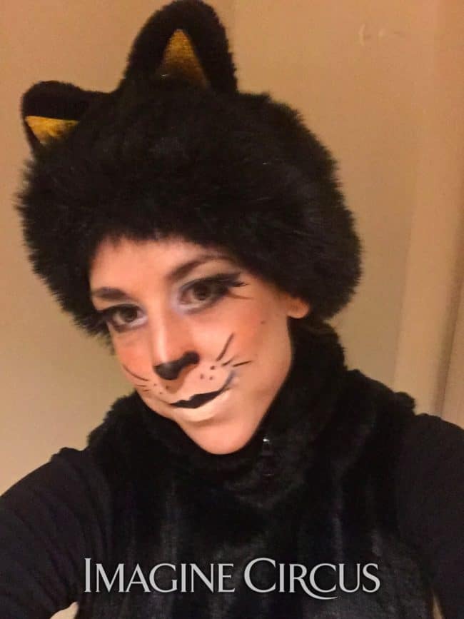 Halloween Black Cat, Liz, Raleigh Country Club, Imagine Circus Performer