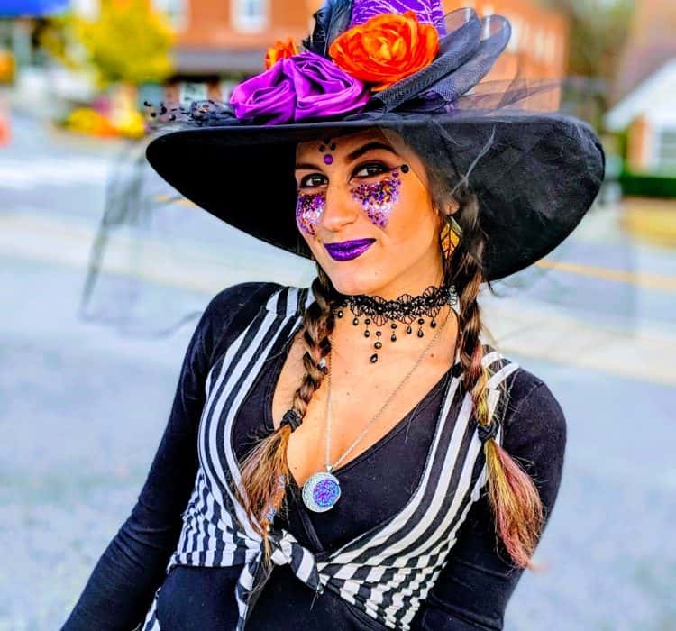 Stilt Walker, Halloween, Fall Festival, Stuart, Virginia, Natali, Imagine Circus Performer