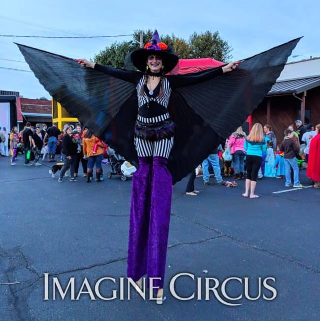Stilt Walker, Halloween, Fall Festival, Stuart, Virginia, Natali, Imagine Circus Performer