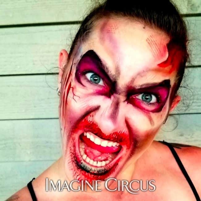Zombie Aerialists, Halloween, Makeup, Brittany, Imagine Circus Performers