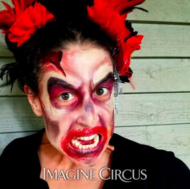Zombie Aerialists, Halloween, Makeup, Liz, Imagine Circus Performers