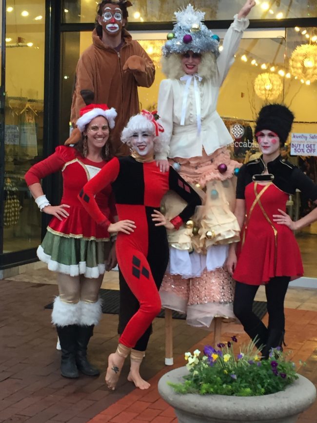 Winter Holidays | Stilt Walker | Performers | Toy Soldier | Rudolph | Reindeer | Santa's Helpers | Imagine Circus | Cirque | Raleigh, NC