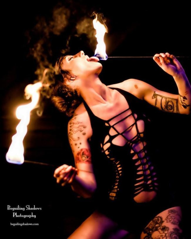 Lacy | Side Show | Fire Eater | Fire Eating | Adult Performer | Imagine Circus | Cirque | Raleigh, NC
