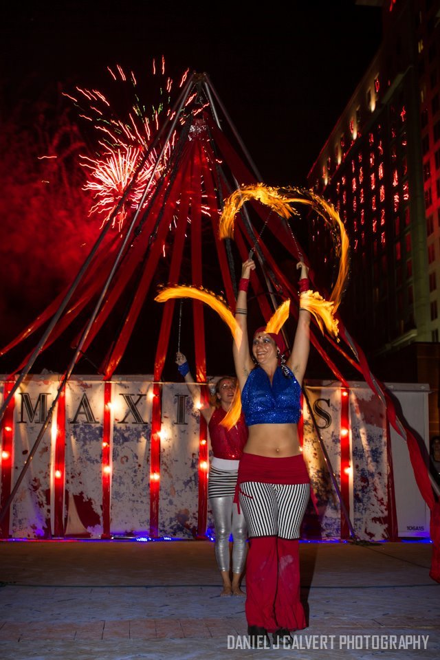 Patriotic Holidays | Fire Performance | Poi | Flow Artist | Imagine Circus | Cirque | Raleigh, NC