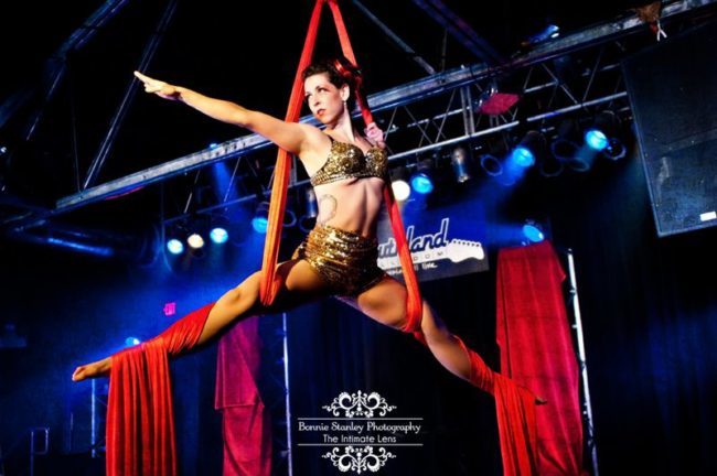 Liz | Aerial Silks | Aerial Dancer | Speakeasy | Roaring 20's | Sexy | Performer | Imagine Circus | Cirque | Raleigh, NC