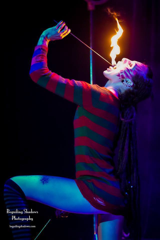 Tik-Tok | Side Show | Halloween | Freddy | Fire Performance | Fire Eating | Performer | Sexy | Adult | Imagine Circus | Cirque | Raleigh, NC