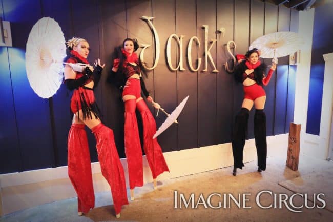 Stilt Walkers, Performers, Katie, Kaci, Liz, Imagine Circus, Ted Lewis Photography