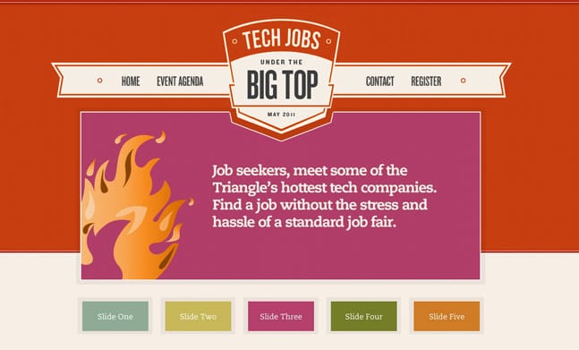 Imagine Circus Performers at Tech Jobs Under The Big Top | Upcoming Events | Durham, NC