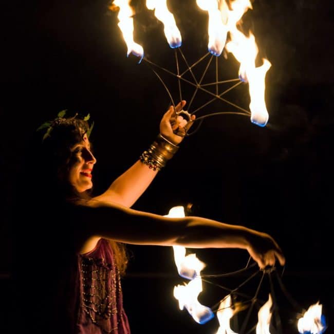 Greensboro Summer Solstice Fire Show | Photo by Polly Jones | Imagine Circus Performers