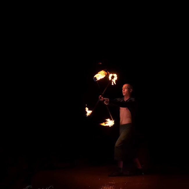 Greensboro Summer Solstice Fire Show | Adam | Photo by Polly Jones | Imagine Circus Performers