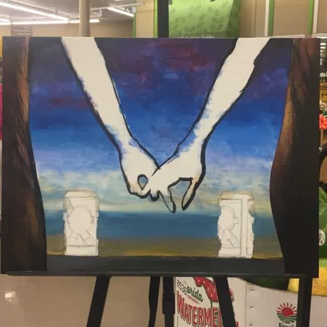 PBR Art Live Painting Events | Molly at Food Lion in Raleigh, NC | Imagine Circus