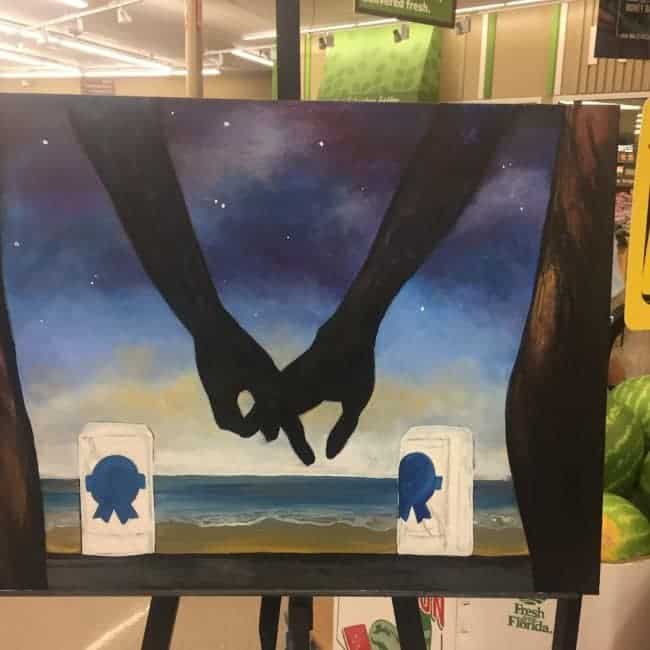 PBR Art Live Painting Events | Molly at Food Lion in Raleigh, NC | Imagine Circus