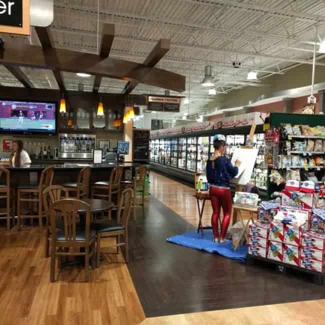 PBR Art Live Painting Events | Emily at Harris Teeter in Cary, NC | Imagine Circus