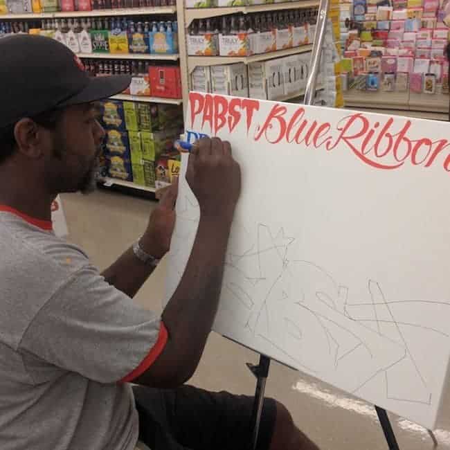 PBR Art Live Painting Events | Victor Knight at Food Lion in Apex, NC | Imagine Circus