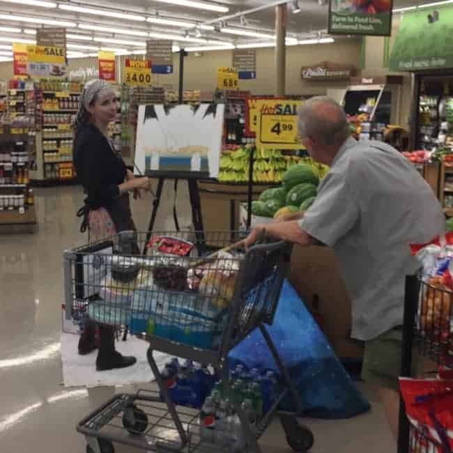 PBR Art Live Painting Events | Molly at Food Lion in Raleigh, NC | Imagine Circus