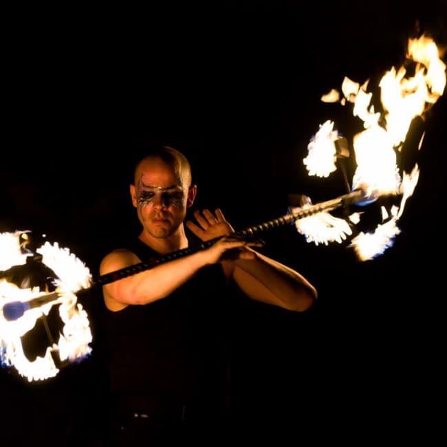 Fire Performer with Dragon Staff | Scott | Greensboro, NC | Imagine Circus