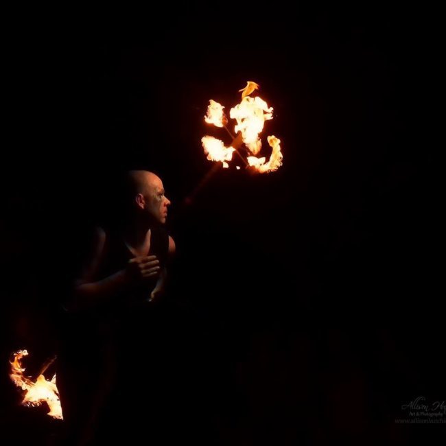 Fire Performer with Dragon Staff | Scott | Greensboro, NC | Imagine Circus