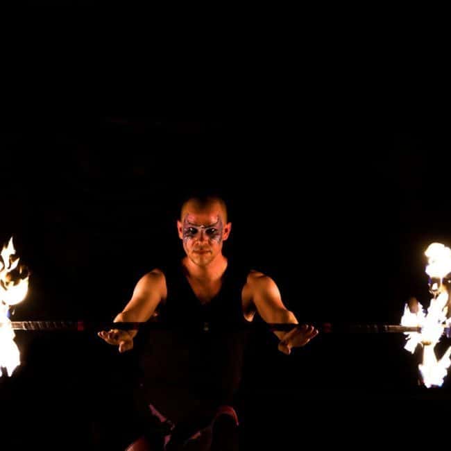 Fire Performer with Dragon Staff | Scott | Greensboro, NC | Imagine Circus