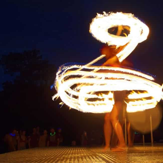 Greensboro Summer Solstice Fire Show | Photo by John Feimster | Imagine Circus Performers