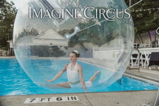 Brittany, Water Ball Performer, Acrobat, Imagine Circus, Meyers Park