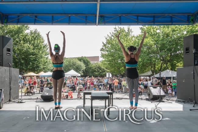 Katie & Kaci, Acro Duo, Imagine Circus, Photo by Brooke Meyer