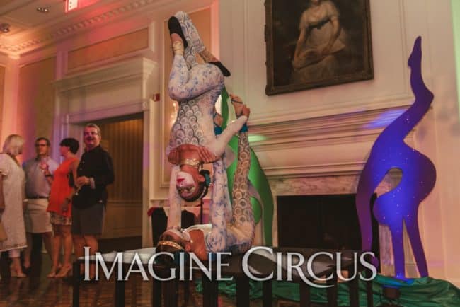 Katie & Kaci, Acro Duo, Cirque Entertainment, Imagine Circus, Meyers Park, Photo by Marcos Aspiazu