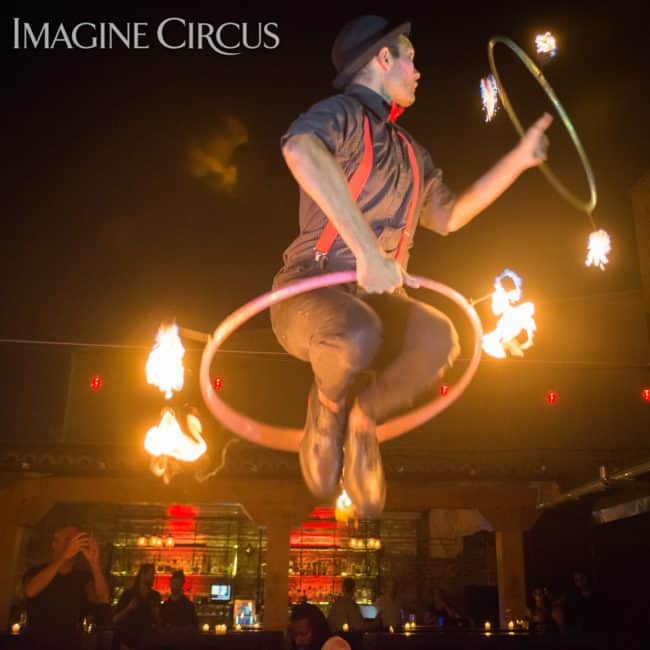 Ben, Fire Hoop, Imagine Circus, Mulino, Photo by Slater Mapp