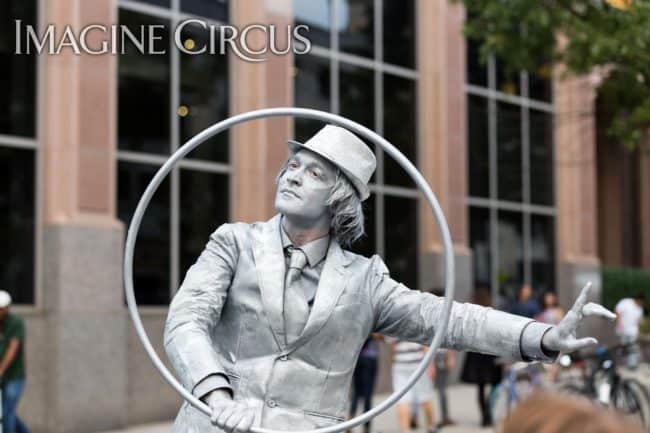 Dustin, Living Statue, SPARKcon, Imagine Circus, Photo by Mark Thomas