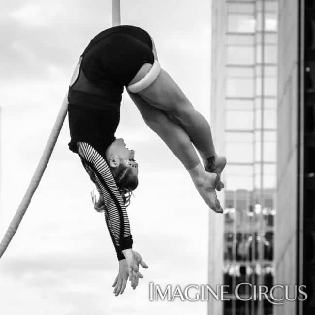 Elements Show, Earth, Brittany, Aerial Rope, Imagine Circus, SPARKcon, Photo by Slater Mapp