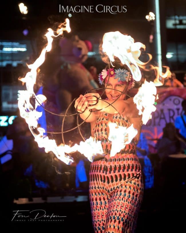 Irene, Fire Fans, SPARKcon, Imagine Circus, Photo by Fon Denton, Image That Photography