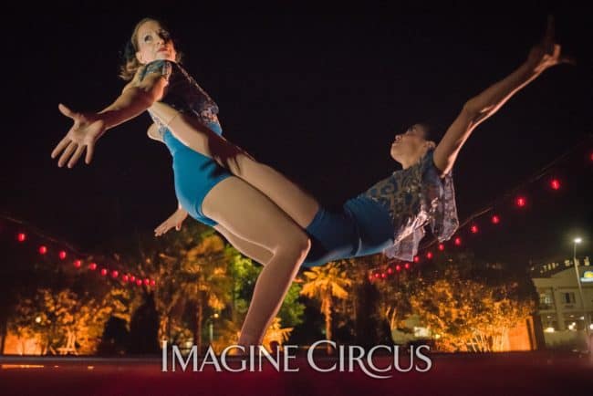 Kaci & Katie, Acro Duo, Imagine Circus, Mulino, Photo by Slater Mapp