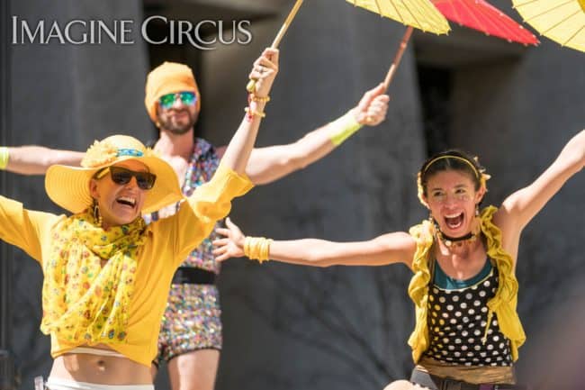 Katie & Kaci, Banana Parade, SPARKcon, Imagine Circus, Photo by Andy Petesch