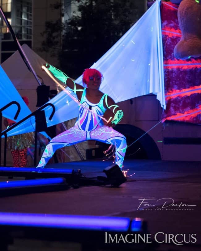 Mari, Neon Glow, Fiber Flies, SPARKcon, Imagine Circus, Photo by Image That Photography, Fon Denton
