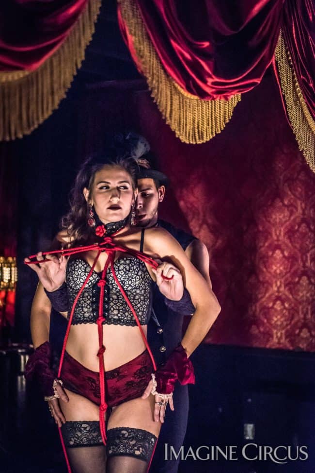 Natali & Gio, Sexy Shabari, Live Bondage, C Grace, Imagine Circus, Photo by Slater Mapp