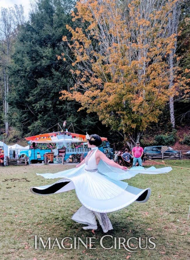 Winged Fairy, Dancer, Spinning Skirt, Performer, Mindy, Imagine Circus, LEAF Festival, Black Mountain, NC