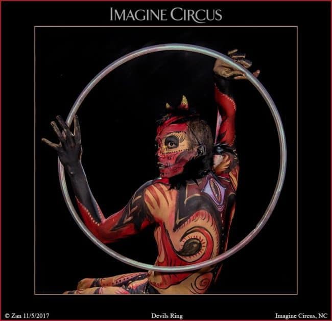 Hoop Dancer, Body Paint Model, Performer, Ben, Imagine Circus, Photo by News Services