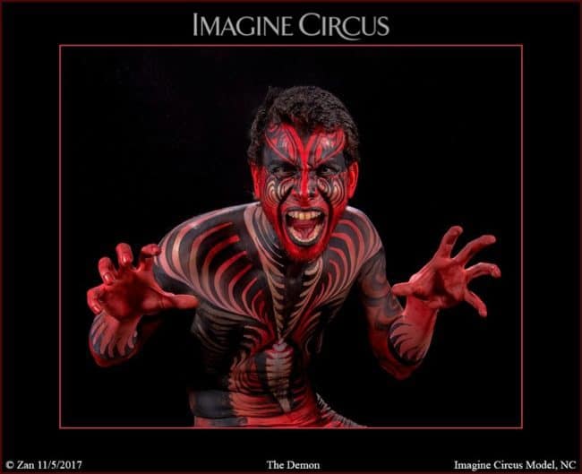 Body Paint Model, Performer, Gio, Imagine Circus, Photo by News Services