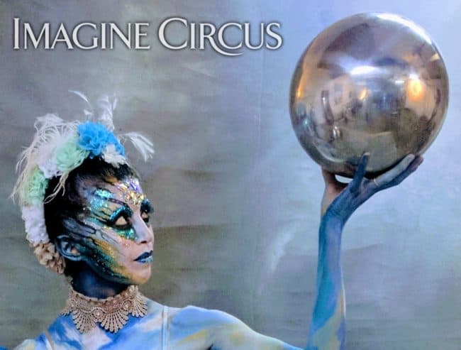Body paint Model, Reflection, Performer, Kaci, Imagine Circus
