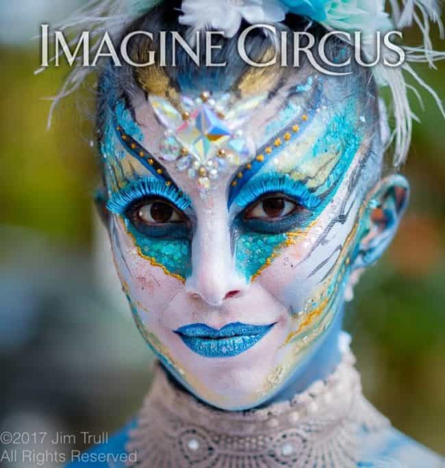 Body Paint Model, Performer, Kaci, Imagine Circus, Photo by Jim Trull