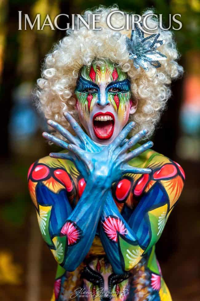 Body Paint Model, Performer, Liz, Imagine Circus, Photo by Glenn Tumanda Gamayot