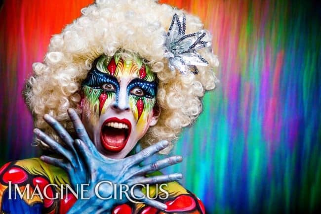 Body Paint Model, Performer, Liz, Imagine Circus, Photo by Melissa Theil
