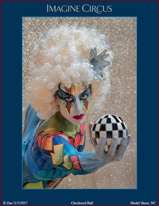 Body Paint Model, Performer, Liz, Imagine Circus, Photo by News Services