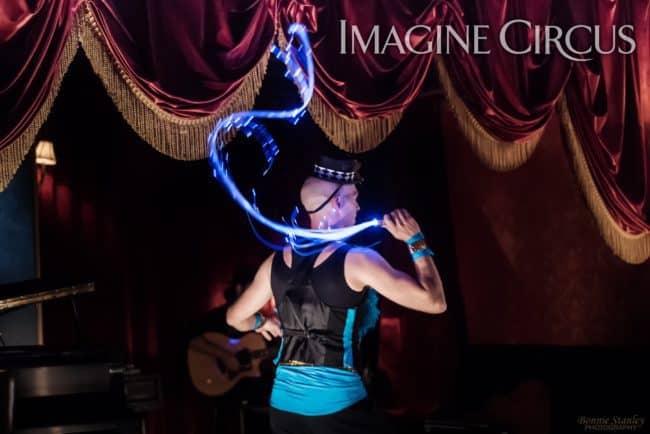 Adam, LED Fiber Flies, C Grace, Imagine Circus, Photo by Bonnie Stanley Photography