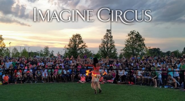 Anita, Fire Performer, Imagine Circus, NCMA