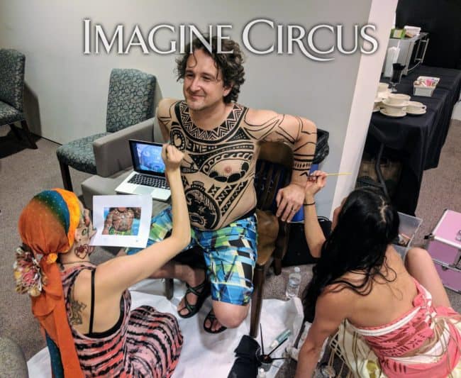 Molly, Body Painter, Imagine Circus, NCMA