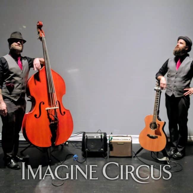 Behind the Scenes, TEDxUNC, Memorial Hall, Chapel Hill, Live Musicians, Eric, Garth, Imagine Circus