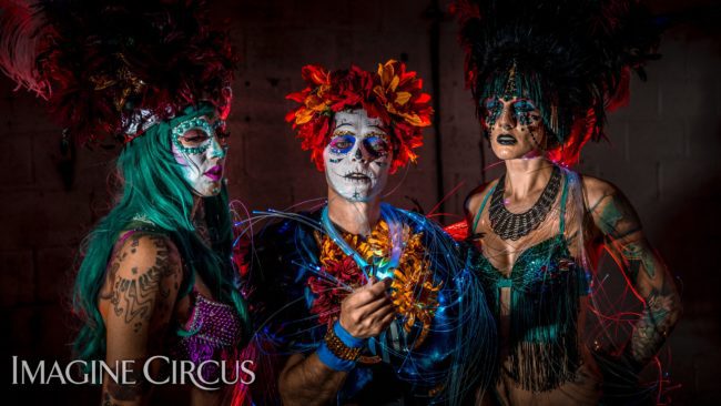 Imagine Circus | Sexy Day of the Dead | Lacy Blaze, Adam & Tik Tok | Photo by Finding Future
