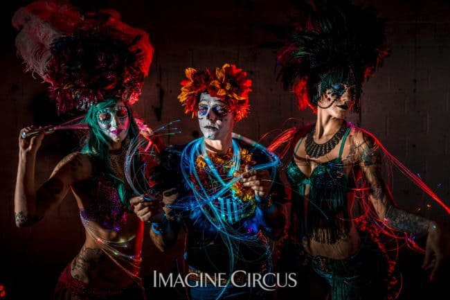 Imagine Circus | Sexy Day of the Dead | Lacy Blaze, Adam & Tik Tok | Photo by Finding Future