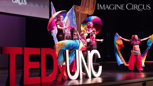 TEDx UNC Colorwheel, Photo by Jon Gardiner UNC Chapel Hill, Imagine Circus