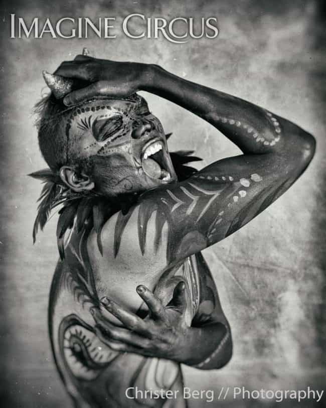 Body Paint Model, Ben, Imagine Circus, Photo by Portraits with Purpose